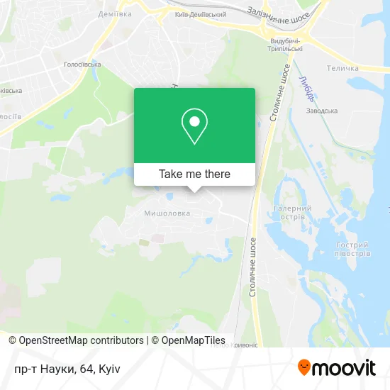 Карта пр-т Науки, 64