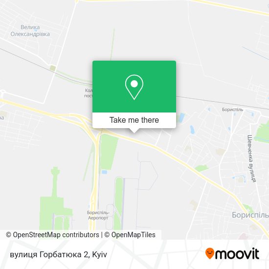Карта вулиця Горбатюка 2