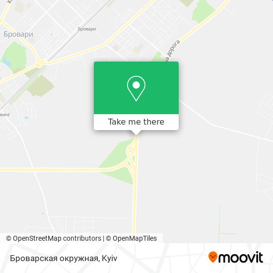 Броварская окружная map