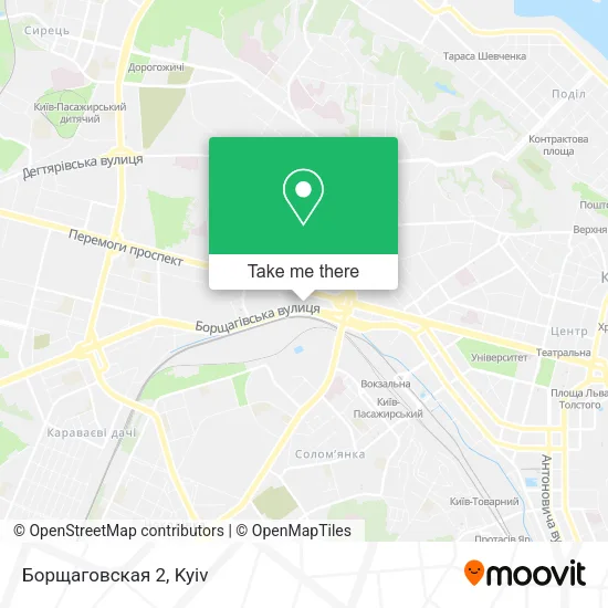 Карта Борщаговская 2