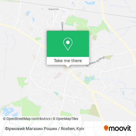 Фірмовий Магазин Рошен / Roshen map