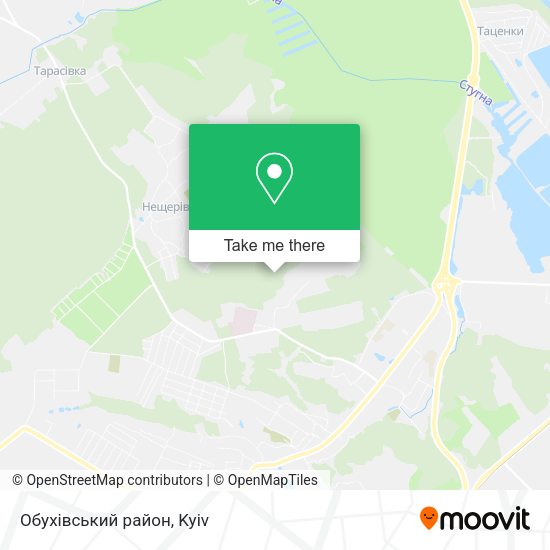 Карта Обухівський район