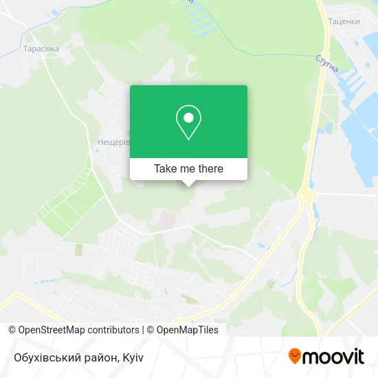 Карта Обухівський район