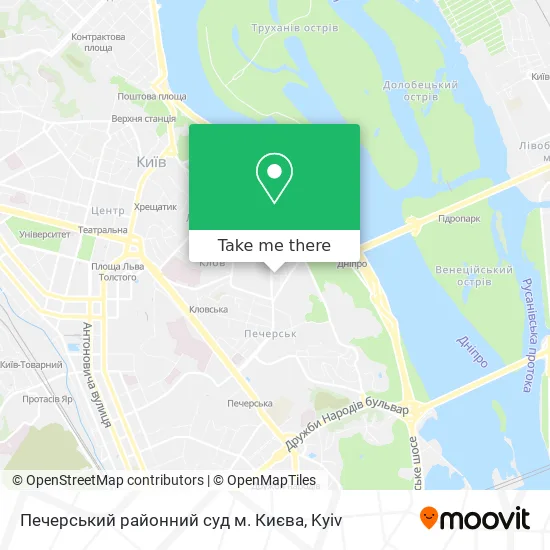 Печерський районний суд м. Києва map