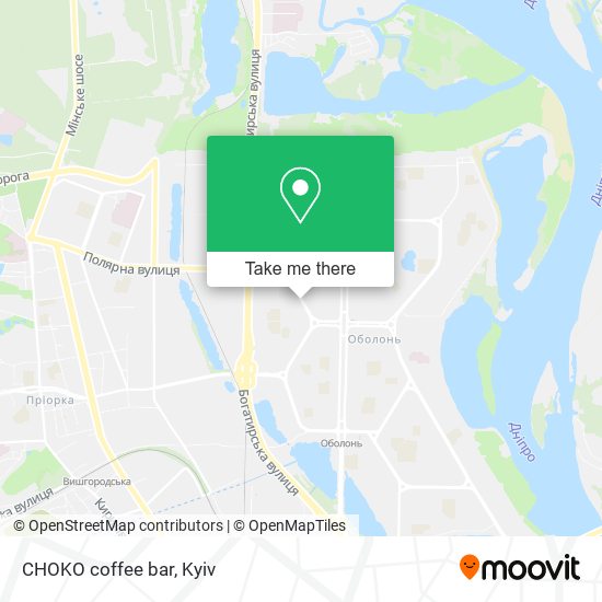 CHOKO coffee bar map