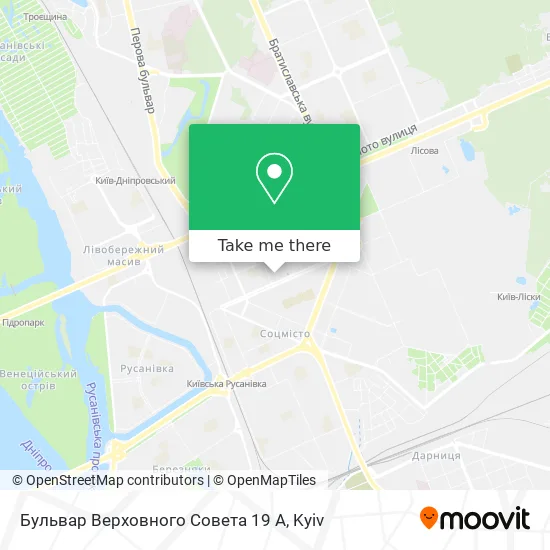 Бульвар Верховного Совета 19 А map