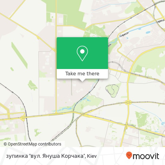 зупинка "вул. Януша Корчака" map