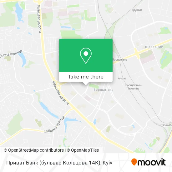 Приват Банк (бульвар Кольцова 14К) map