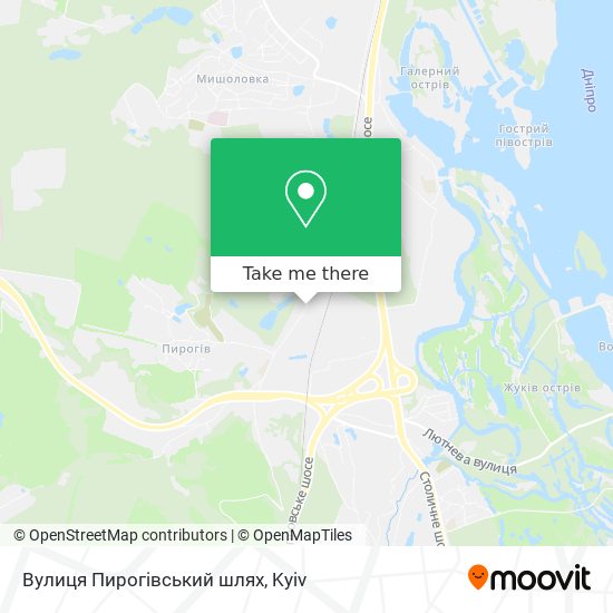 Вулиця Пирогівський шлях map