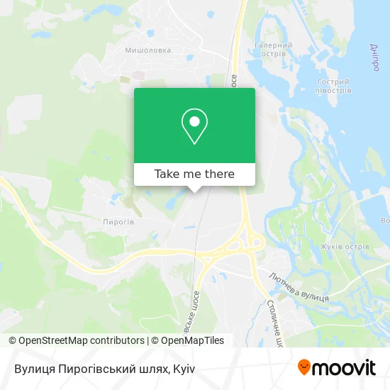 Вулиця Пирогівський шлях map