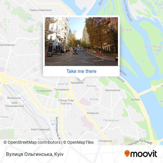 Вулиця Ольгинська map