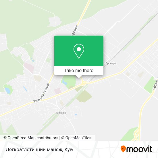 Карта Легкоатлетичний манеж