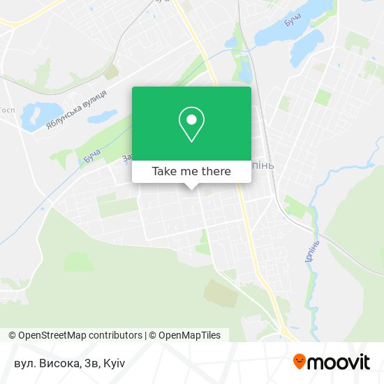 Карта вул. Висока, 3в