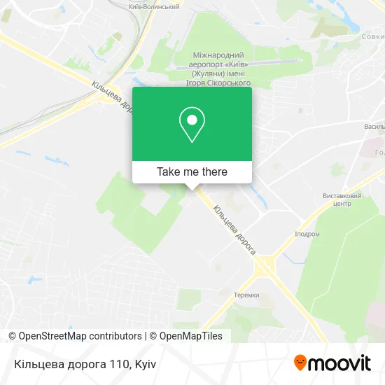 Карта Кільцева дорога 110