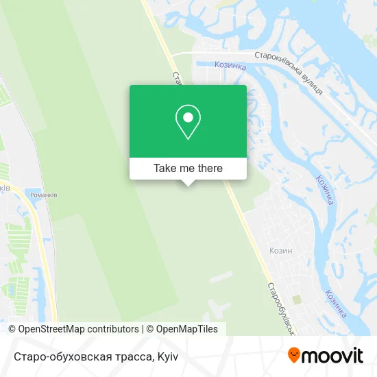 Карта Старо-обуховская трасса