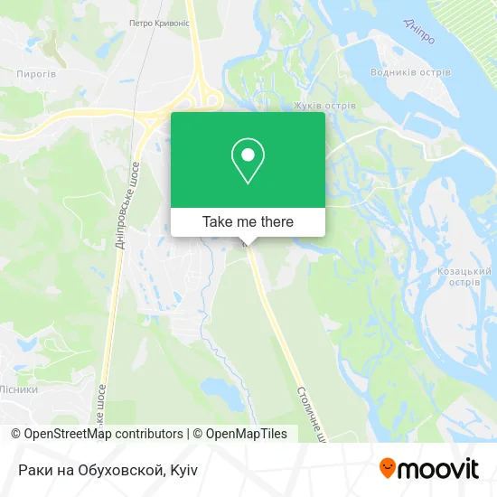 Карта Раки на Обуховской