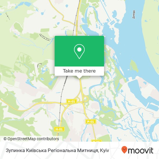 Карта Зупинка Київська Регіональна Митниця