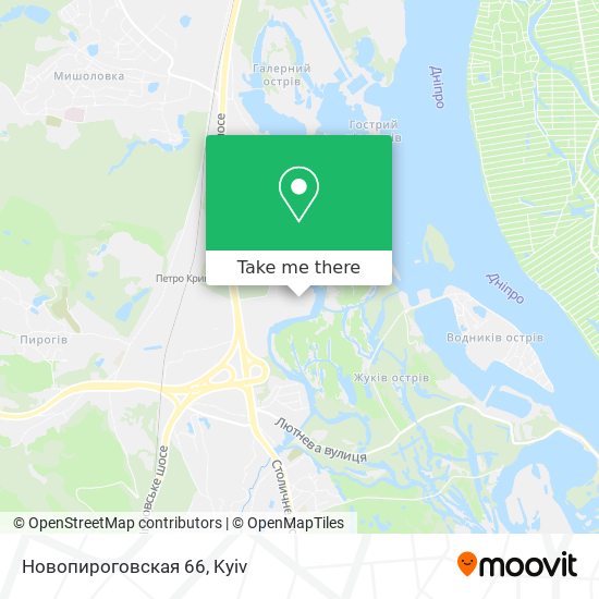 Карта Новопироговская 66
