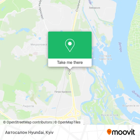 Карта Автосалон Hyundai