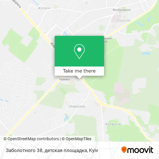 Заболотного 38, детская площадка map