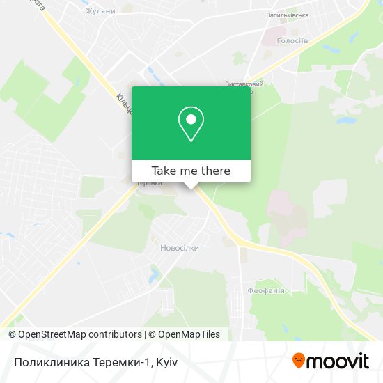 Поликлиника Теремки-1 map