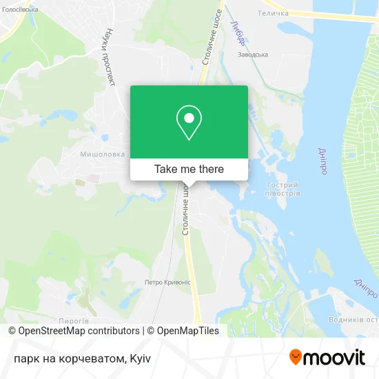 Карта парк на корчеватом