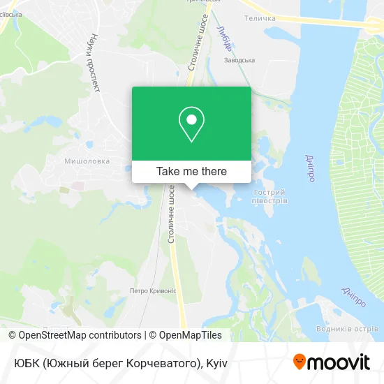 Карта ЮБК (Южный берег Корчеватого)