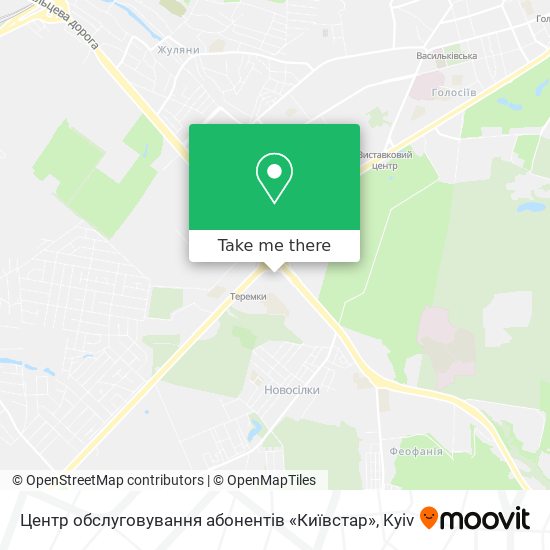 Центр обслуговування абонентів «Київстар» map