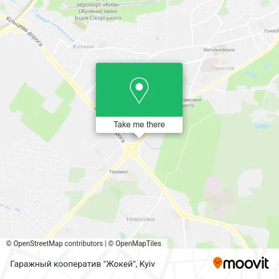 Карта Гаражный кооператив "Жокей"