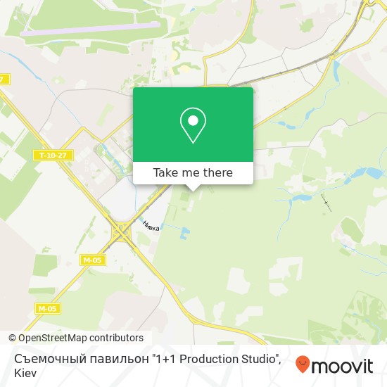 Съемочный павильон "1+1 Production Studio" map