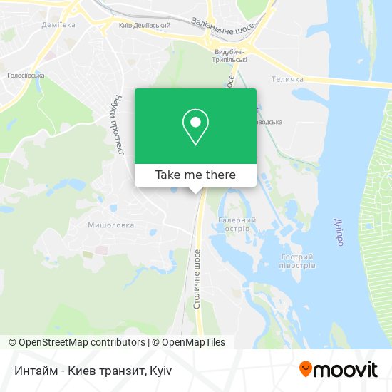 Интайм - Киев транзит map