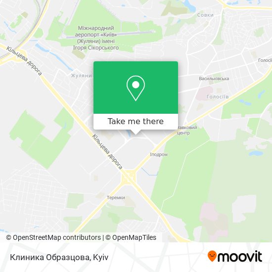 Клиника Образцова map