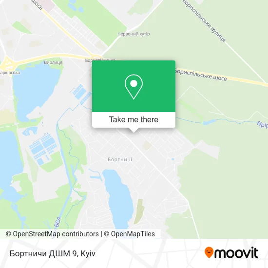 Карта Бортничи ДШМ 9