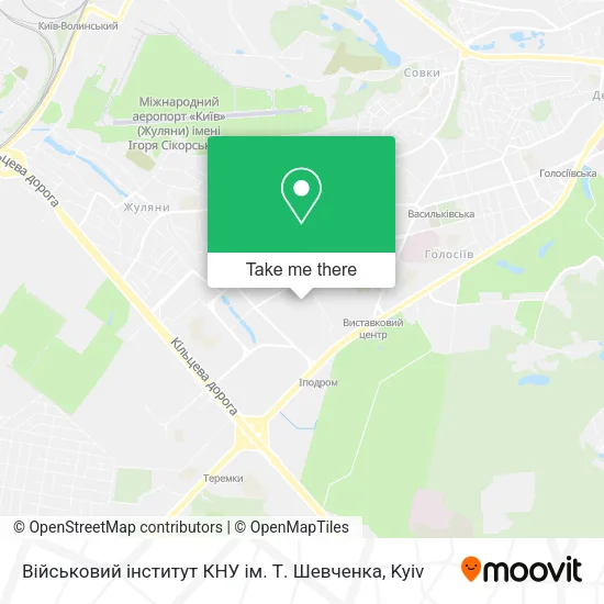 Карта Військовий інститут КНУ ім. Т. Шевченка