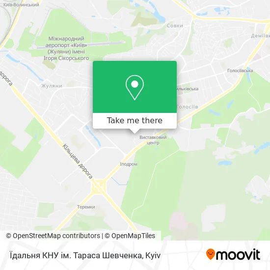 Їдальня КНУ ім. Тараса Шевченка map