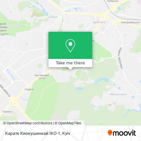 Карате Киокушинкай IKO-1 map