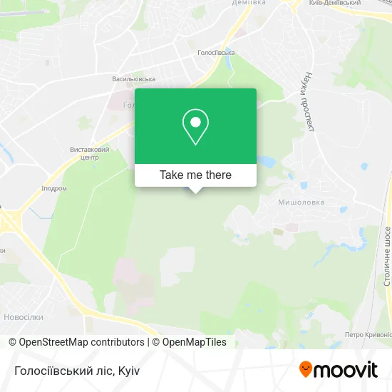 Голосіївський ліс map