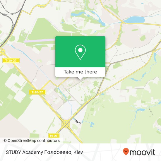 STUDY Academy Голосеево map