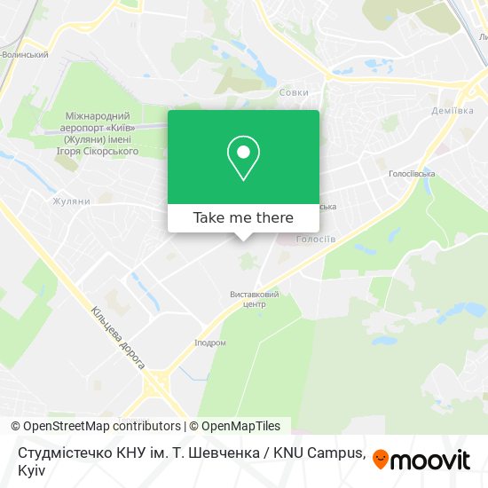 Cтудмістечко КНУ ім. Т. Шевченка / KNU Campus map