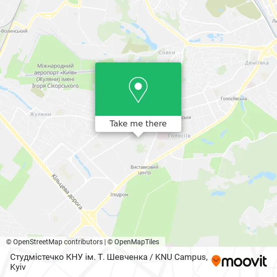 Cтудмістечко КНУ ім. Т. Шевченка / KNU Campus map