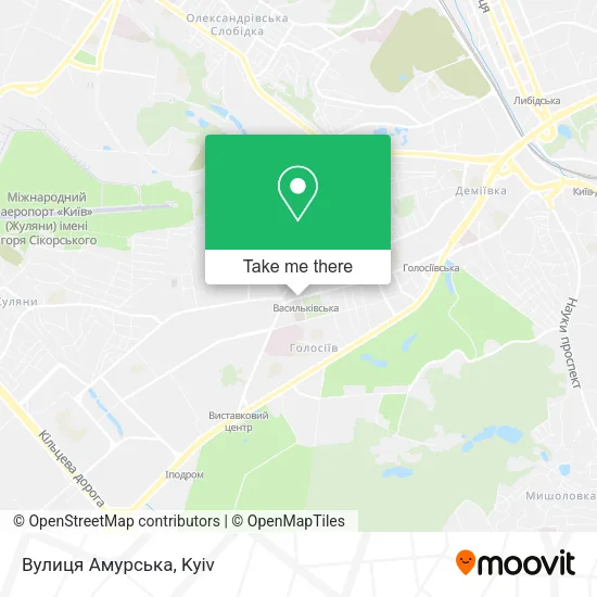 Карта Вулиця Амурська
