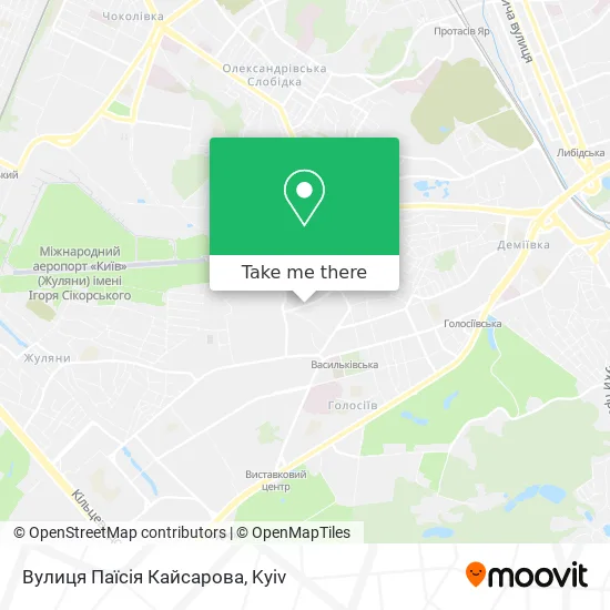 Вулиця Паїсія Кайсарова map