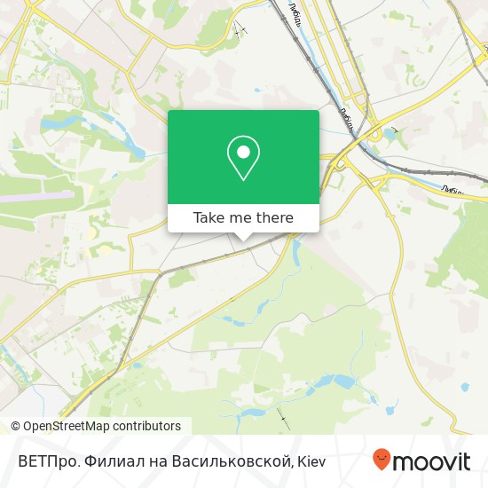 ВЕТПро. Филиал на Васильковской map