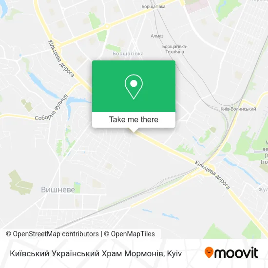 Карта Київський Український Храм Мормонів