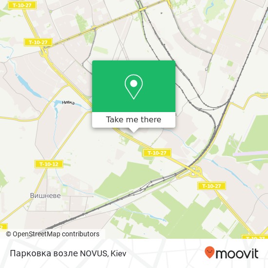 Парковка возле NOVUS map
