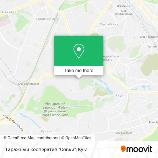 Карта Гаражный кооператив "Совки"
