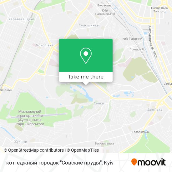 коттеджный городок "Совские пруды" map