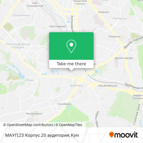 МАУП,23 Корпус.20 аудитория map