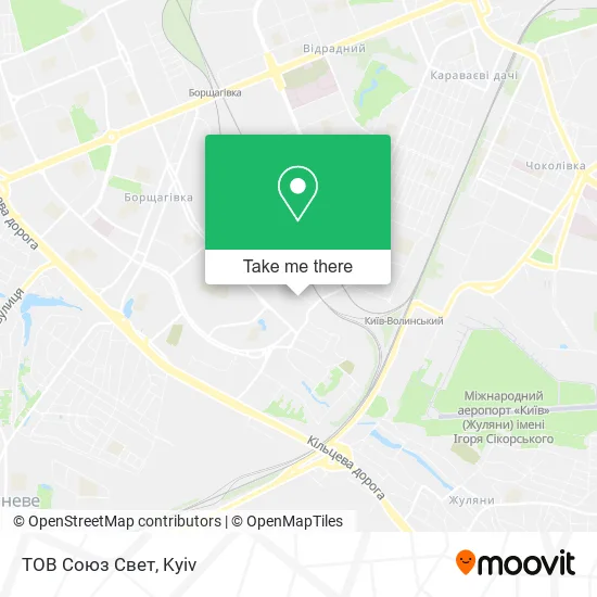 Карта ТОВ Союз Свет