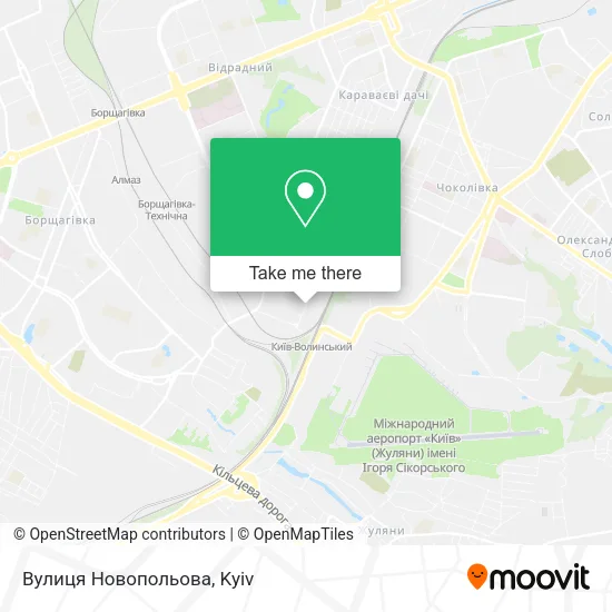 Карта Вулиця Новопольова